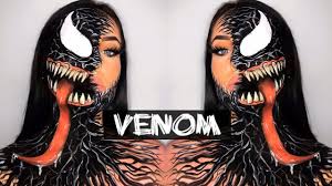 venom makeup tutorial body paint