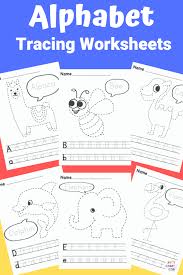 alphabet tracing worksheets arty