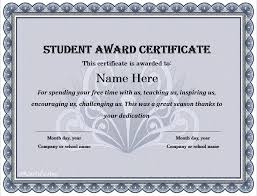 19 Free Student Award Certificate Templates Blue Layouts