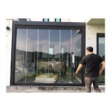 China Glass Slide Balcony Curtain Door
