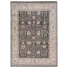 allover handmade modern indian wool rug