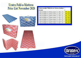 scbc uratex fam36 fold a mattress red