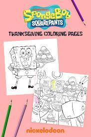 Who doesn't know the rising. Celebrate Thanksgiving With Spongebob Coloring Page Placemats Nickelodeon Parents
