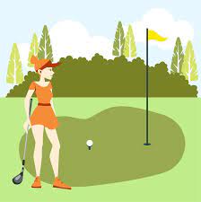 golf cartoon in eps ilrator jpg
