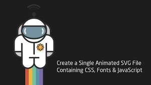 animated svg file containing css