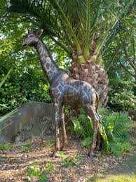 Giraffe Mother Bronze Sculpture 2m
