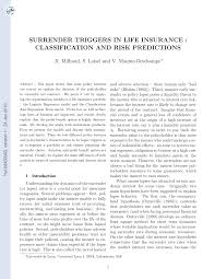 surrender triggers in life insurance