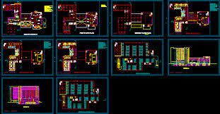 3 Star Hotel 200 Rooms Dwg Plan For