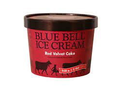 Red Velvet Ice Cream Blue Bell gambar png