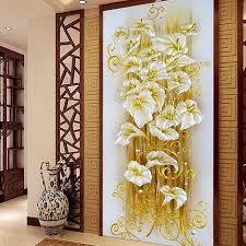 vertical lily flower resin diamond