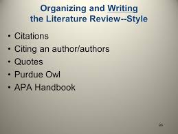 research paper literature review format Best Photos of OWL APA Literature  Review Purdue OWL APA Format 