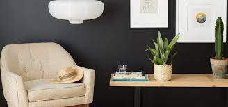 How To Paint A Matte Black Accent Wall