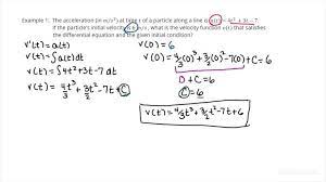 Diffeial Equations Involving Motion