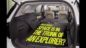 trunk of the 2017 ford explorer