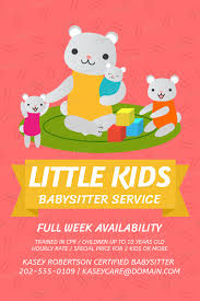 Flyer Maker For Babysitting Services A326