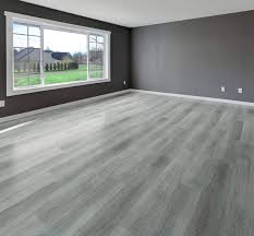 grey laminate flooring with grey walls