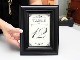 15 minute diy wedding table numbers