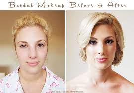 bridal makeup before after beauty