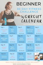 30 Day Beginner Home Workout Challenge