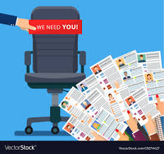Office Chair Hiring And Recruiting Royalty Free Vector Image