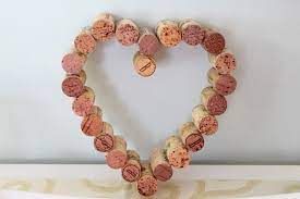 Diy Wine Cork Valentine Heart Wall