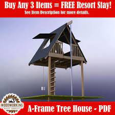 Diy A Frame Treehouse Project Wood