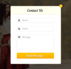 pop up contact form using javascript