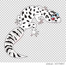 leopard gecko character ilration