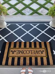 how to paint a porch or patio rug