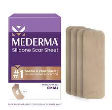 mederma silicone scar sheet 4 ct