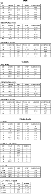 Sol Angeles Size Chart Conversions
