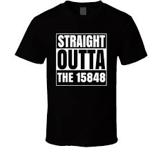 Straight Outta The 15848 Luthersburg Pennsylvania Parody T Shirt