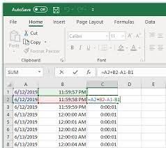 excel how to calculate time