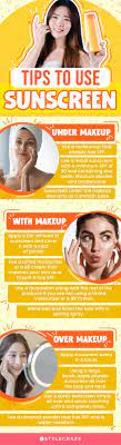 apply sunscreen while wearing makeup