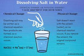 Is Dissolving Salt In Water A Chemical