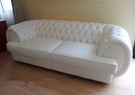 Shop this collection (3) sylvan 81 in. Tufted Sofa In White Leather Idfdesign