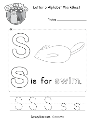 First of all tap on the alphabet letters below and learn the pronunciations. Letter S Alphabet Activity Worksheet Doozy Moo