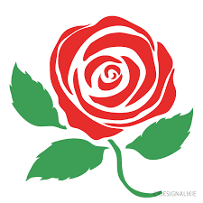red rose silhouette free png image