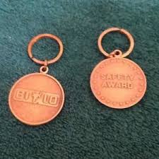 Details About Keychain Bi Lo Grocery Store Safety Award Heavy Duty Key Chain Lot Of 2