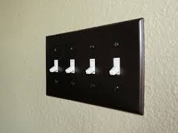 Bronze Spray Paint Light Switch Covers