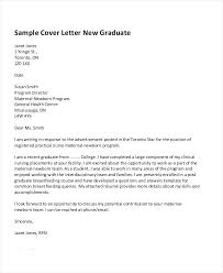 Cover Letter For Applying For Master Degree Fresh Graduate Student