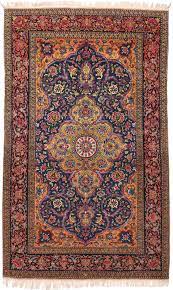 antique fine isfahan rug circa 1910