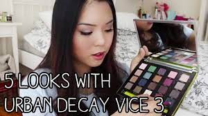 urban decay vice 3 palette 5 looks you