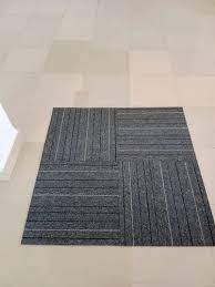 polypropylene gray carpet tile 6 mm