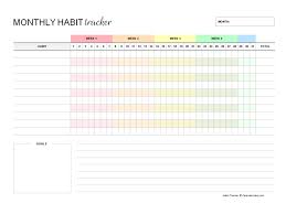 printable monthly habit tracker free