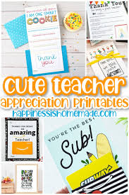 Choose from a wide variety of templates for teacher's day, end of the year or just because. 17 Teacher Appreciation Printables Happiness Is Homemade