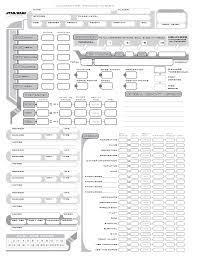 Star Wars Character Record Sheet Download Printable PDF | Templateroller