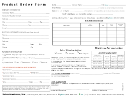 Best Photos Of Product Order Form Template Wholesale Price