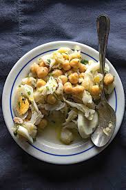 portuguese salt cod and pea salad