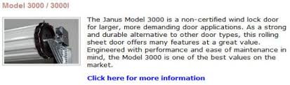 Janus Rolling Sheet Doors